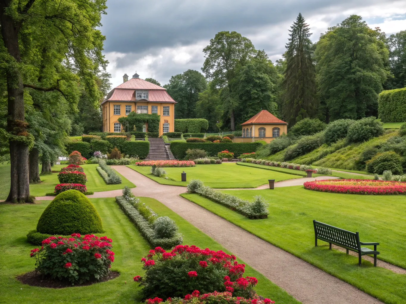 Villaträdgård i Bromma